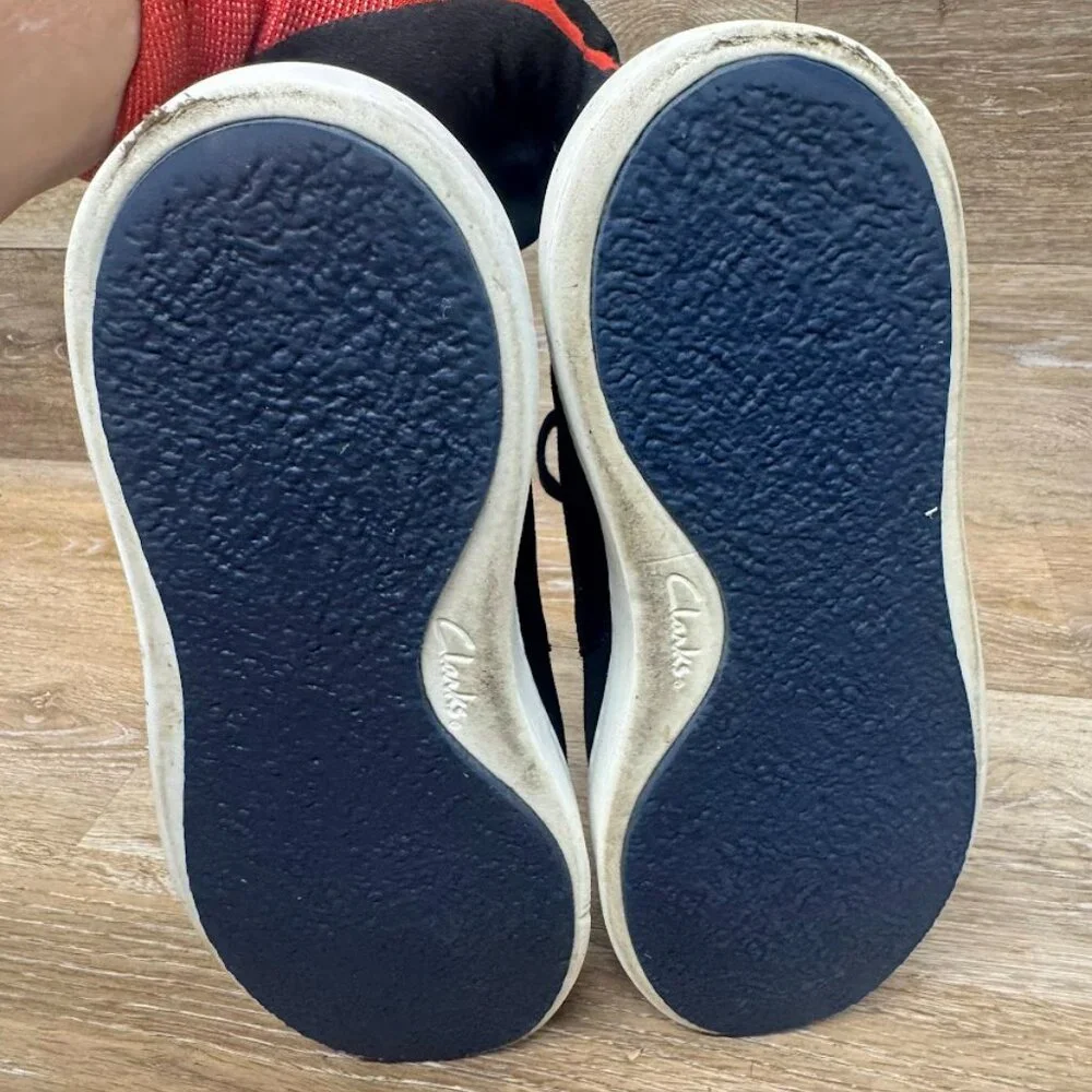 Clarks Courtlite Navy Blue Suede Ankle Shoe Men's Size 9